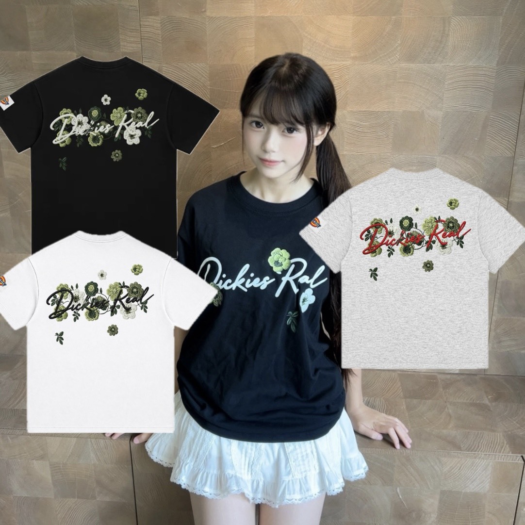 『預購商品』Dickies 重工立體仿刺繡花卉短 DKU260NKT016-S1