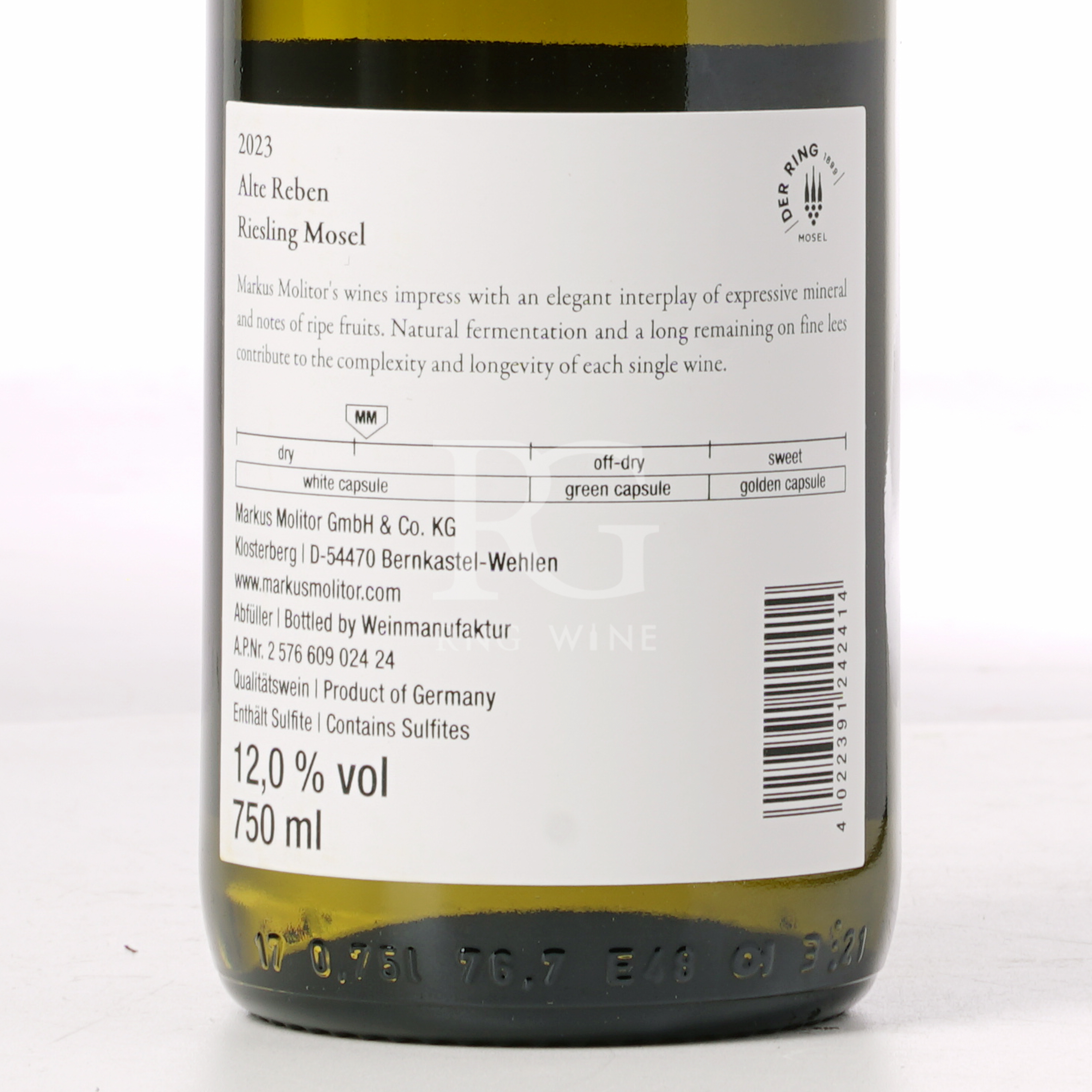 Markus Molitor Riesling Alte Reben Dry 2023 (RP92)