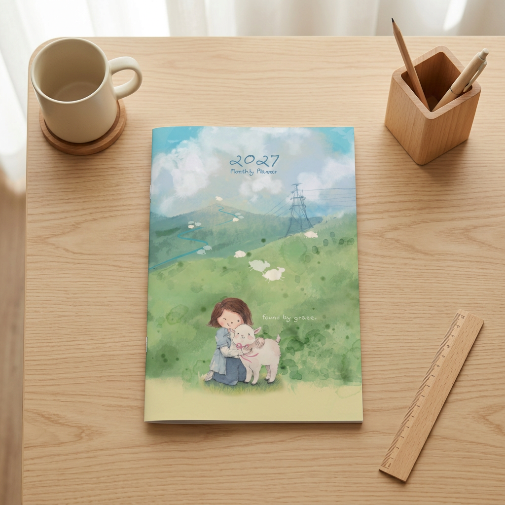 小喬月曆手帳｜2027年月曆手帳 A5 Monthly Planner