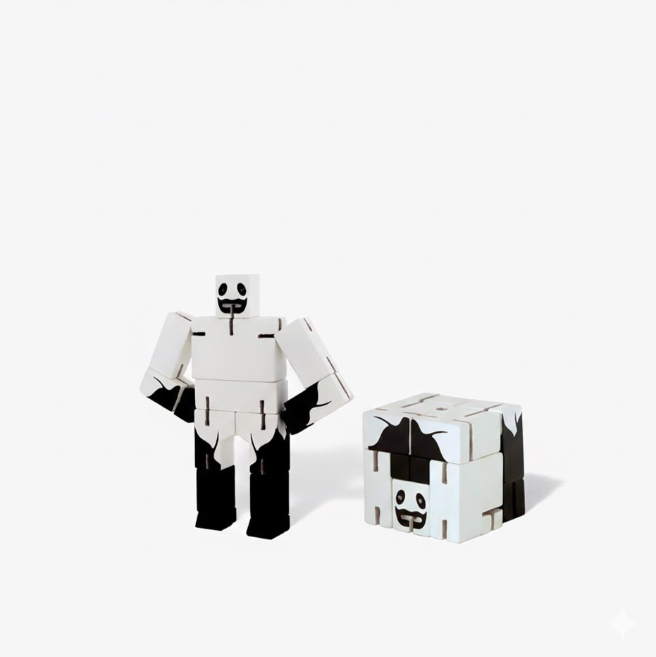 【 美國 Cubebot | 迷你 酷比人積木變形機器人 - 幽靈 】