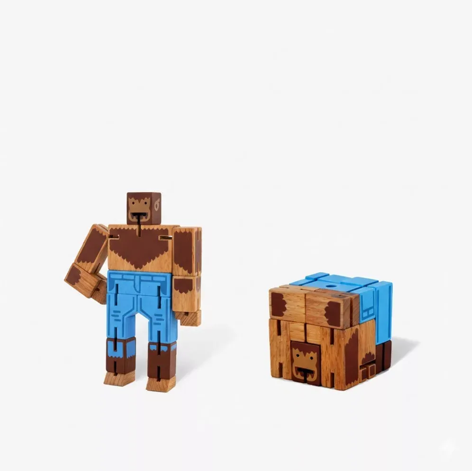 【 美國 Cubebot | 迷你 酷比人積木變形機器人 - 狼人 】