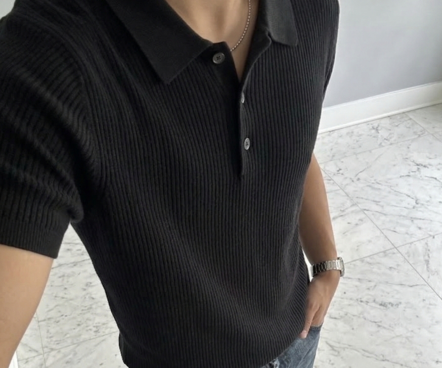 【OWN】Dimitri Black 羊毛 針織衫 涼感 透氣 夏季限定款 POLO 短袖 上衣 男女通用 黑 炭灰 咖啡 海藍