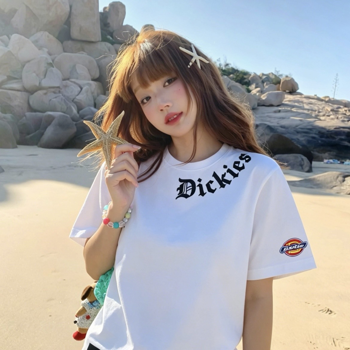 『預購商品』Dickies 萬針刺繡字母Logo純棉短T DKU262NKT388-Z-1