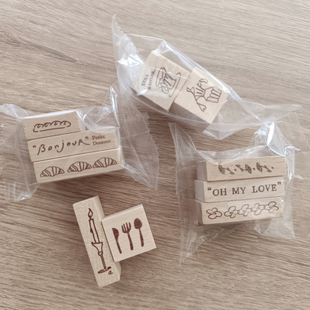 A Kind of cafe什物．手帳文字小章 共5組
