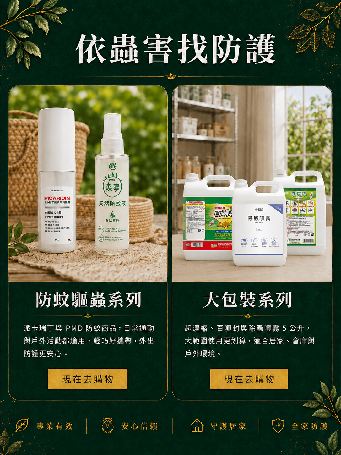 防蚊驅蟲系列與大包裝系列