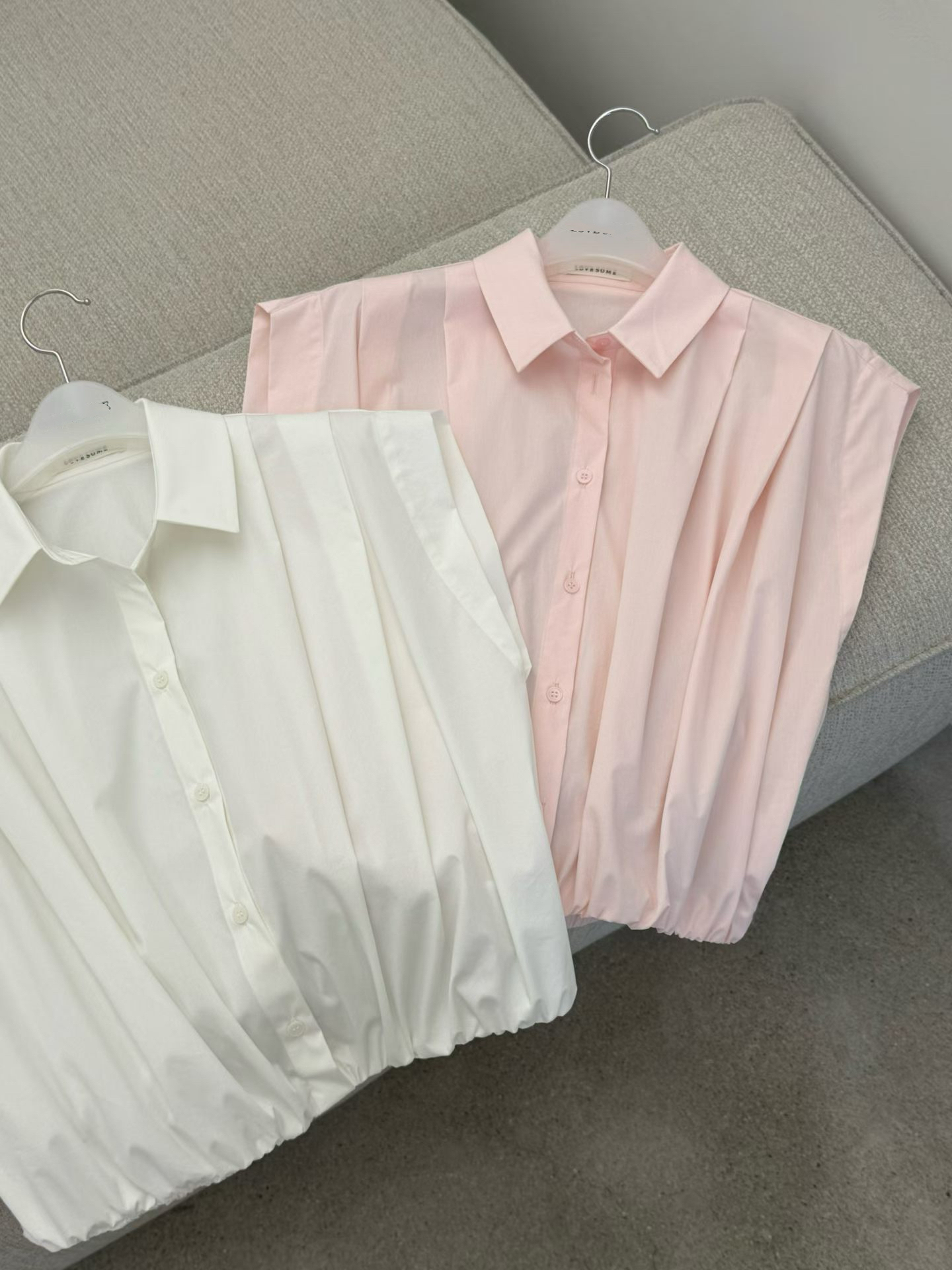 LV2604 Banding Cap Sleeve Shirt