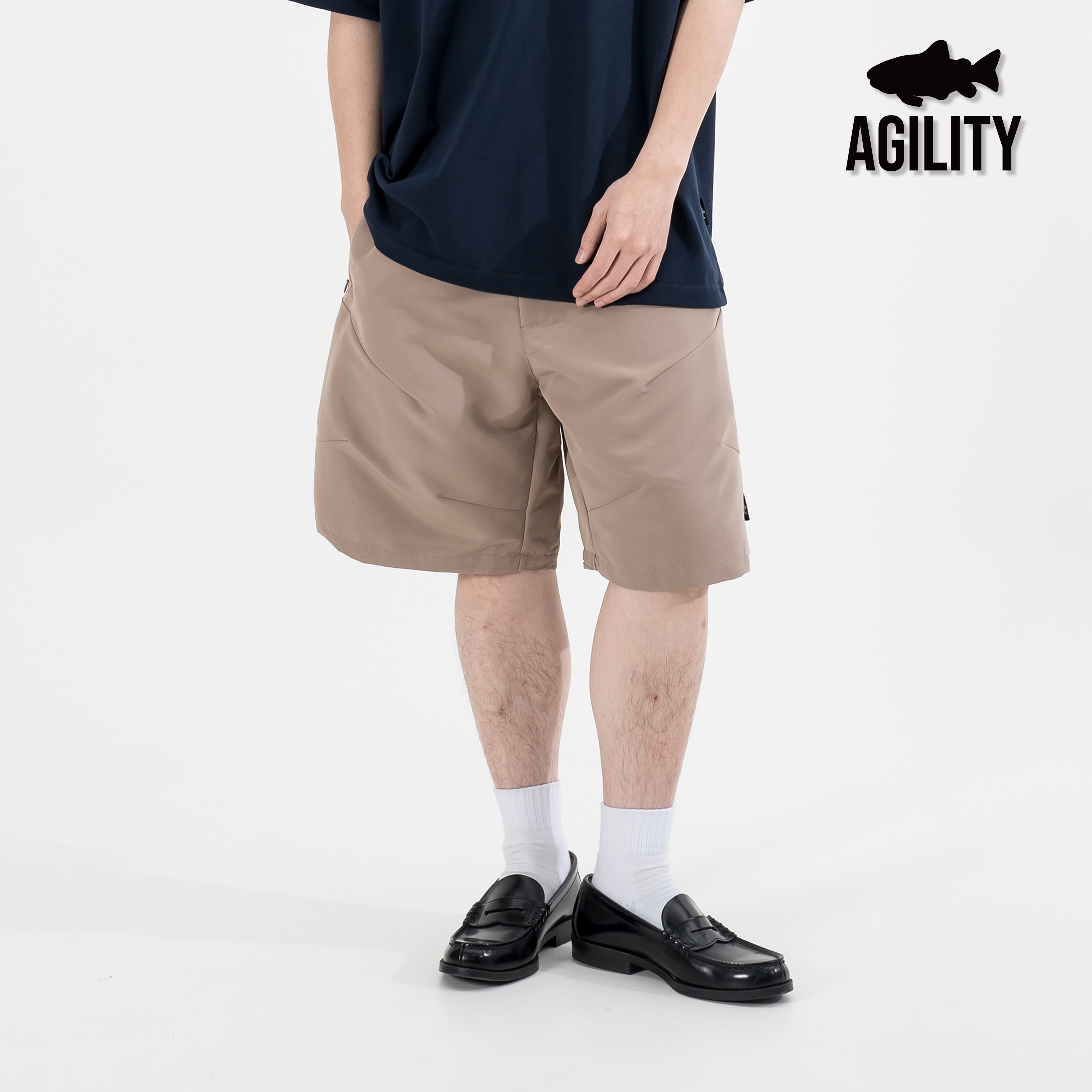 AGILITY Wind Light Easy Shorts 光澤感 五分 輕便短褲 [BS9]