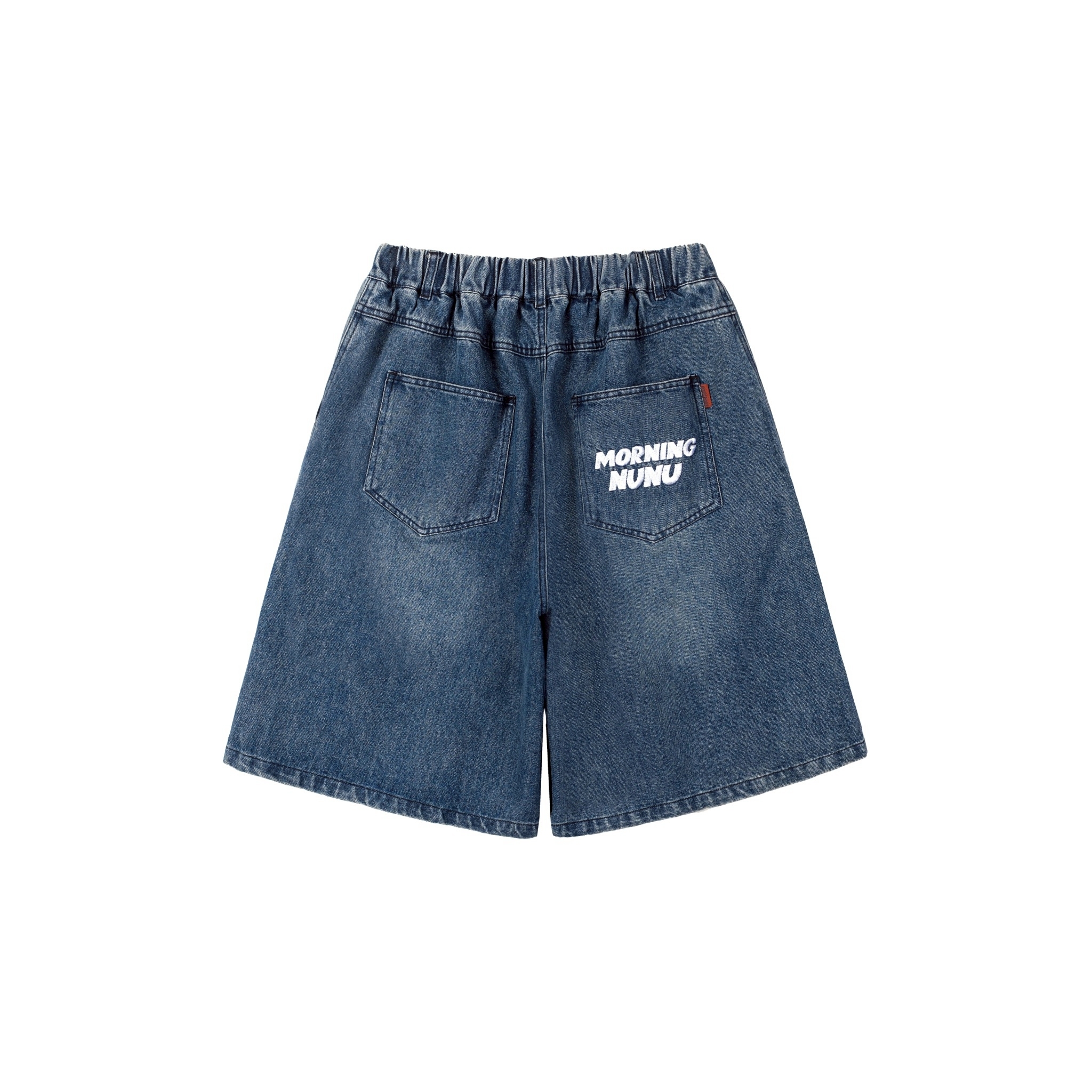 SBG MR.ChiChi刺繡大寬鬆過膝牛仔短褲 SB5020
