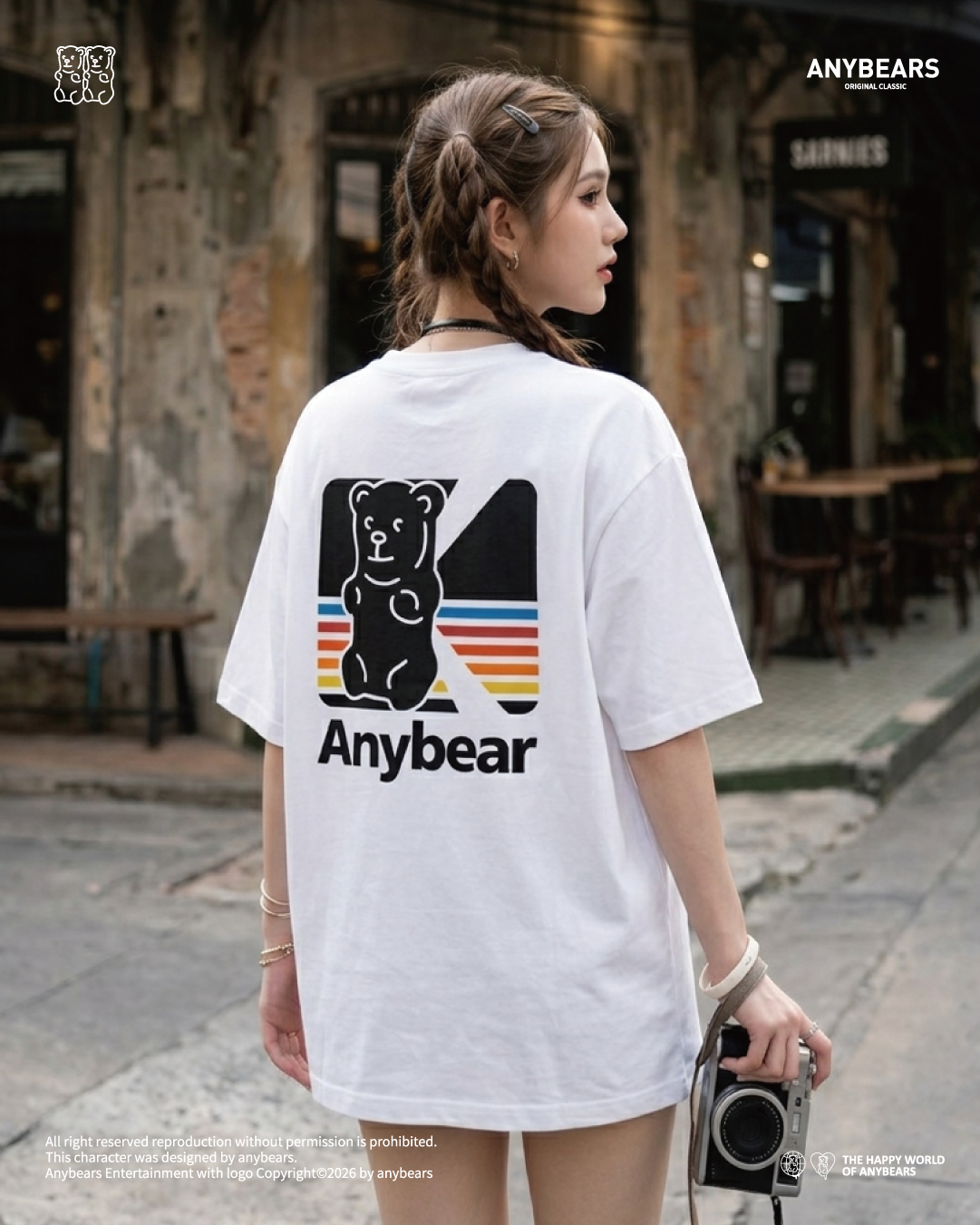 ANYBEARS® Film Bear 底片熊 短Tee