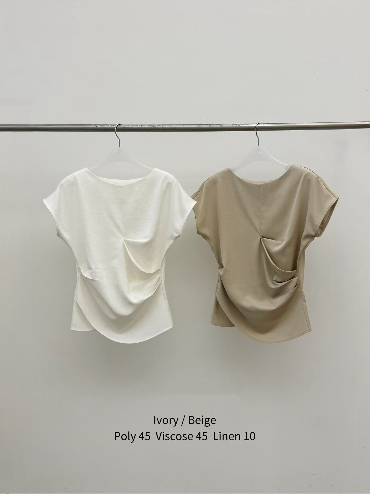 LV2613 Lean Shirring Wrap Blouse