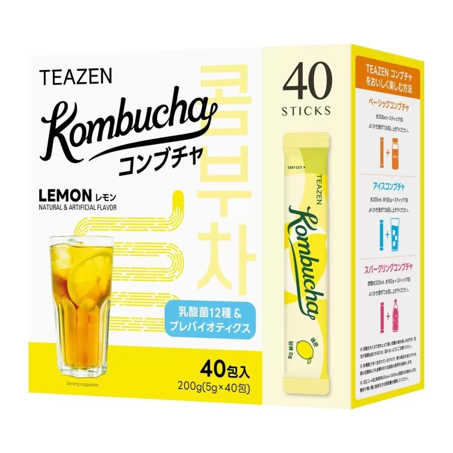 TEAZEN 康普茶檸檬口味 40包