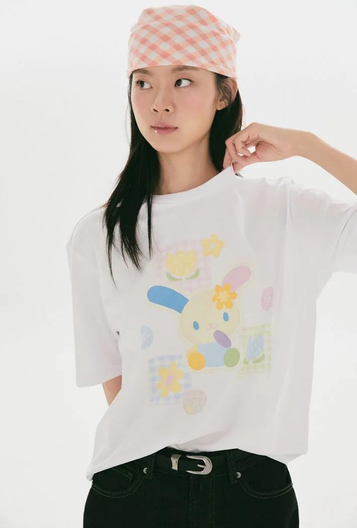【預購】SPAO FRIENDS x 三麗鷗 花小兔聯名系列 居家服系列 睡衣 睡褲 短袖 雙面包包
