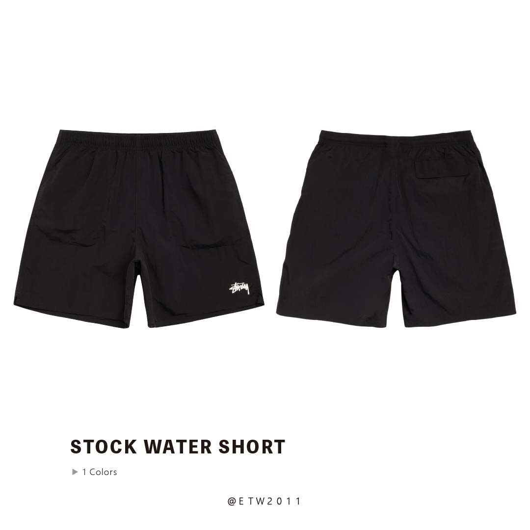 ☆ETW☆【EASY TO WEAR】STUSSY 26SS STOCK WATER SHORT 運動短褲 logo 微彈性布料 海灘褲