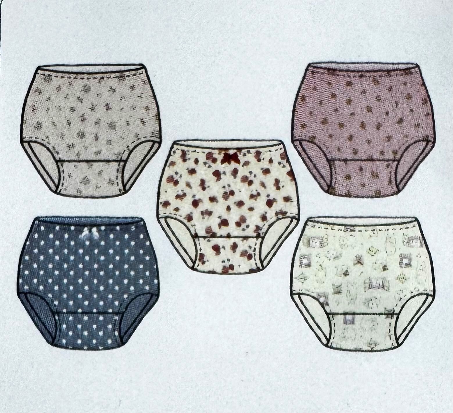 【Nishimatsuya】Underwear 5 piece set 120 cm (polka dots, floral, animal, illustration, strawberry pattern)