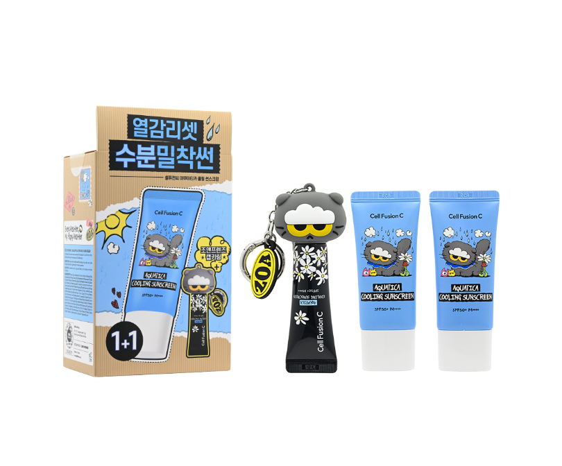 Cell Fusion C Zo&Friends SPF50+PA++++保濕水感降溫防曬霜套裝 3件裝*折實滿$680包京東送貨上門*77live