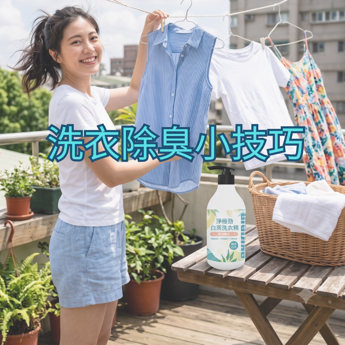 夏天的衣服汗臭味一直洗不掉?5個清潔小技巧，告別汗臭衣