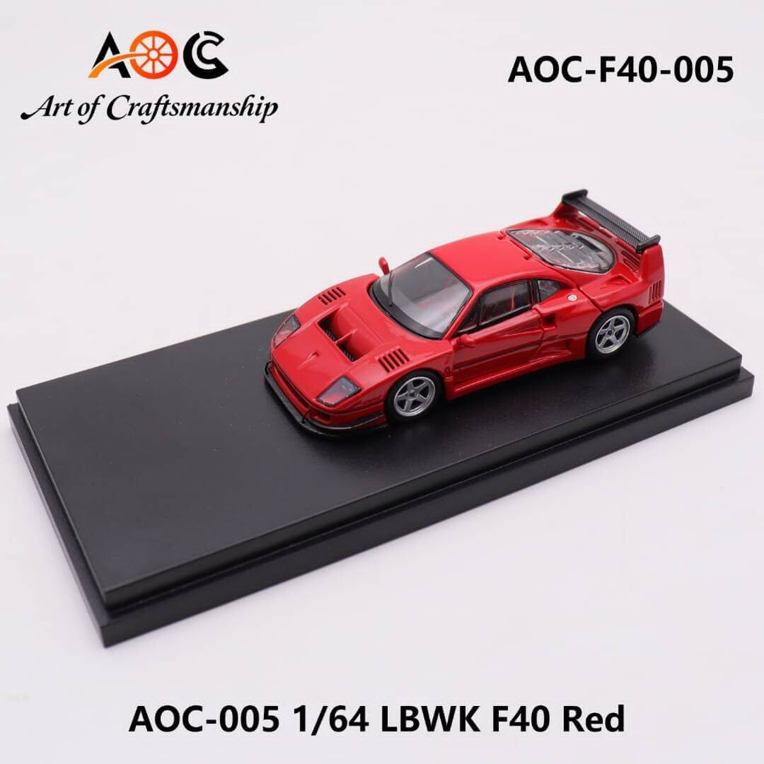 預訂:1/64 AOC Ferrari F40 Red (AOC-F40-005 )