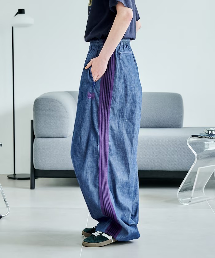 現貨|NEEDLES 別注 H.D. TRACK PANT - DENIM | BLUE