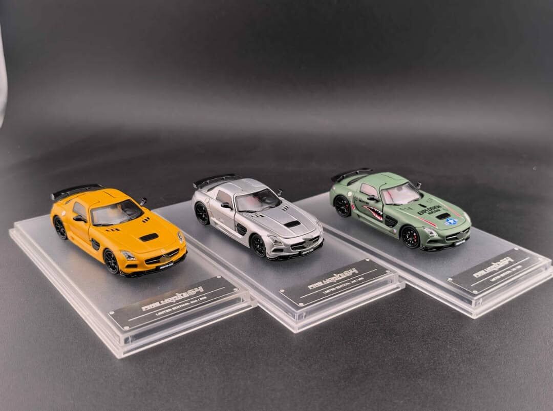 預訂:1/64 FineWorks64 Mercedes-Benz SLS AMG Black Series Silver (FWMBSLSS )