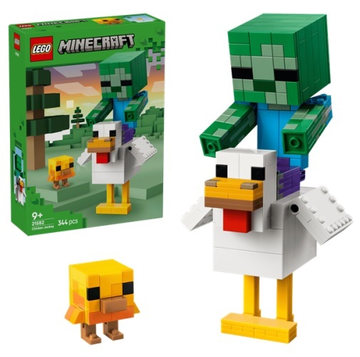 預購【LEGO 樂高】Minecraft 雞騎士 21582 strc