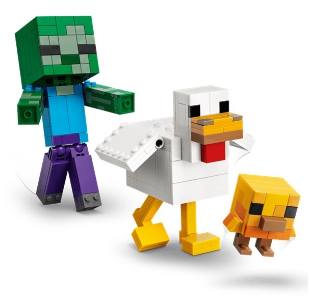 預購【LEGO 樂高】Minecraft 雞騎士 21582 strc