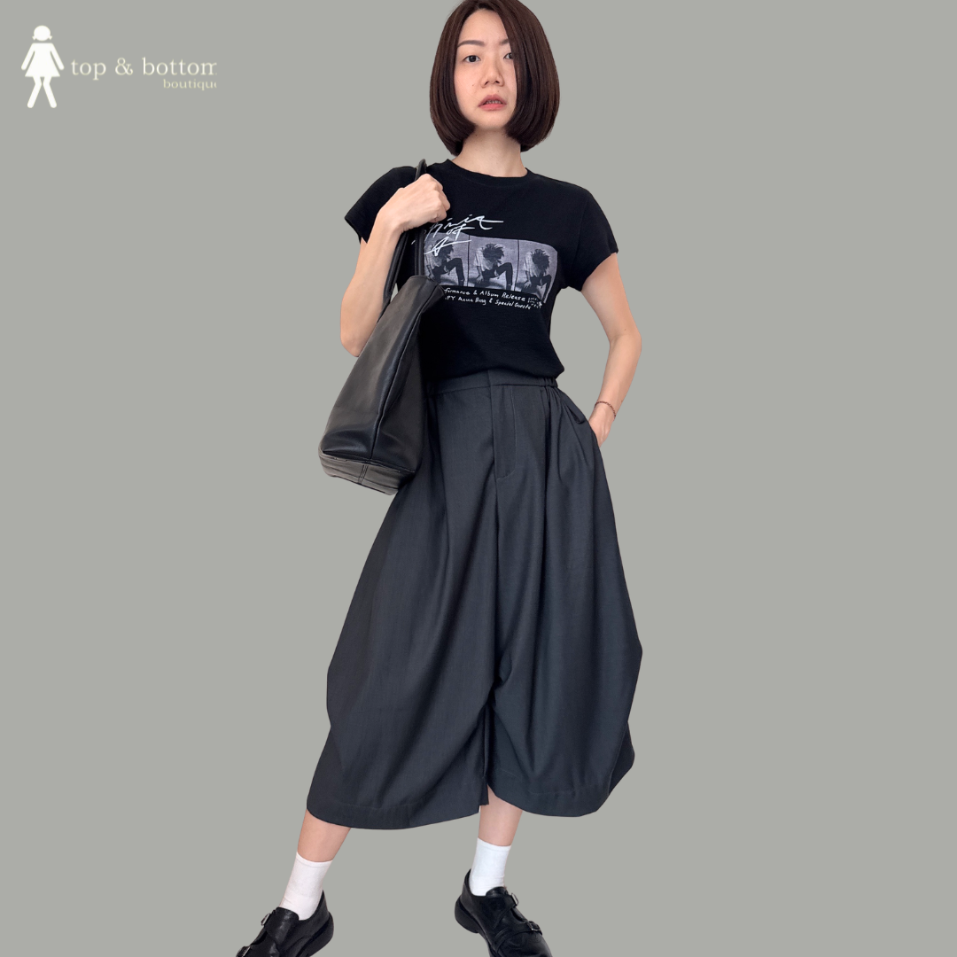 SOLID 3 QUARTER HAREM TROUSER