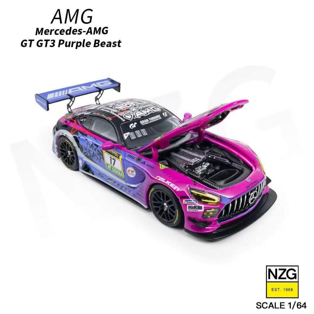 預訂:1/64 KILO Works Mercedes-AMG GT GT3 Purple Beast (114600004 )