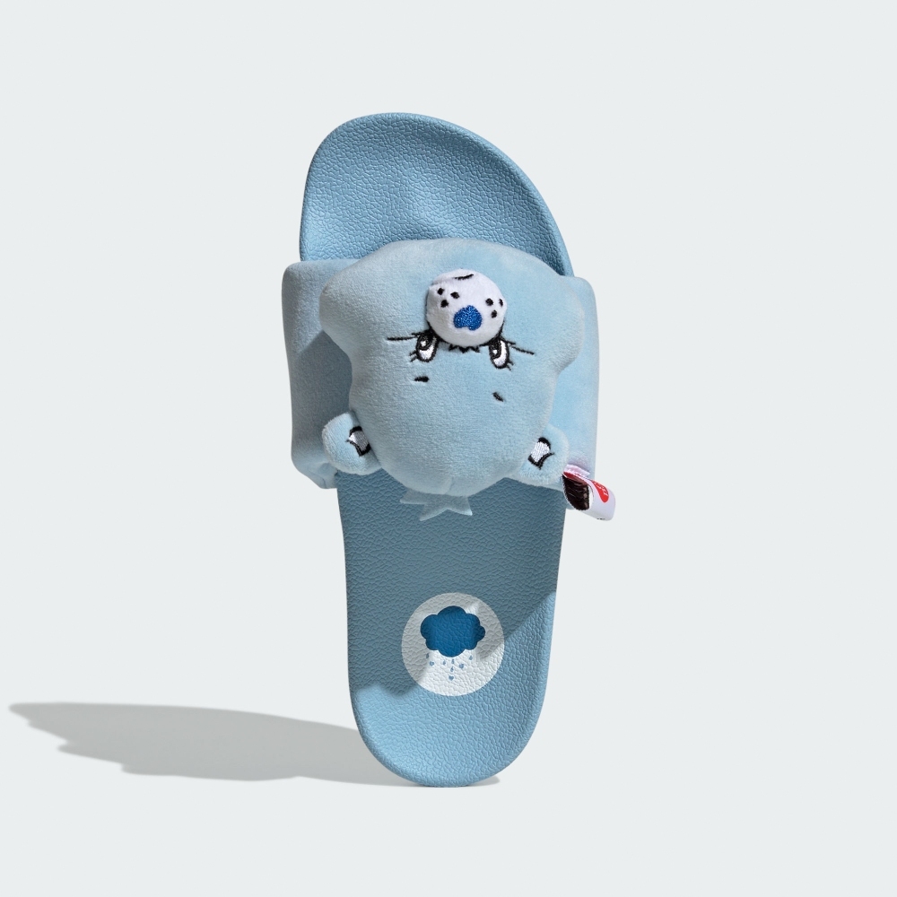 CARE BEARS X ADIDAS ADILETTE 彩虹熊 聯名款 拖鞋 Grumpy Bear 易怒熊 藍色 女鞋 KH9954 / 調貨