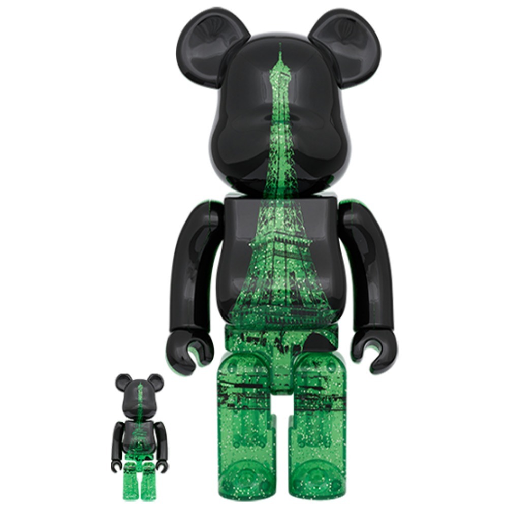 EIFFEL TOWER 100％ & 400％ GREEN DRESS Ver. BE@RBRICK