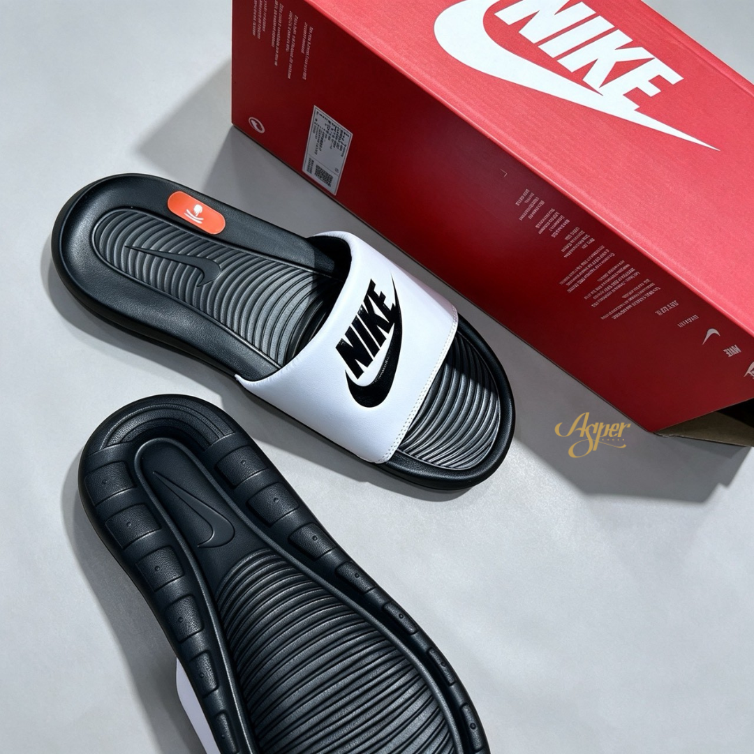 【官網限定】Nike Victori One 拖鞋 白黑色 海綿 軟底 CN9675-005 VI