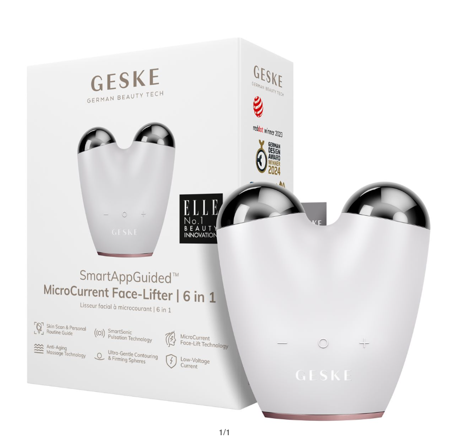 GESKE 微電流瞬間提拉美容儀6IN1 Star Light *折實滿$680包京東送貨上門*77live