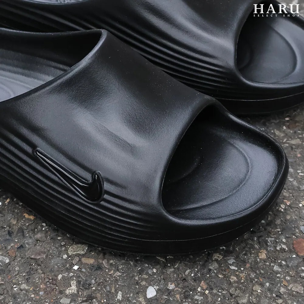 Nike ReactX Rejuven8 黑色 Q彈 高回彈 泡棉 增高 防滑 防水 科技 一體成型 恢復鞋 拖鞋 HV4479-001