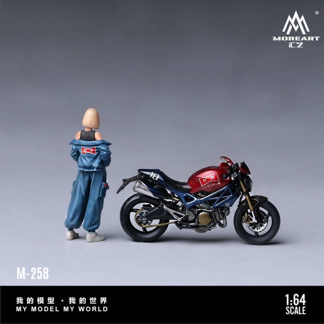 預訂:1/64 MoreArt Motorcycle with Red Ribbon Army Android 18 (MO222258 )