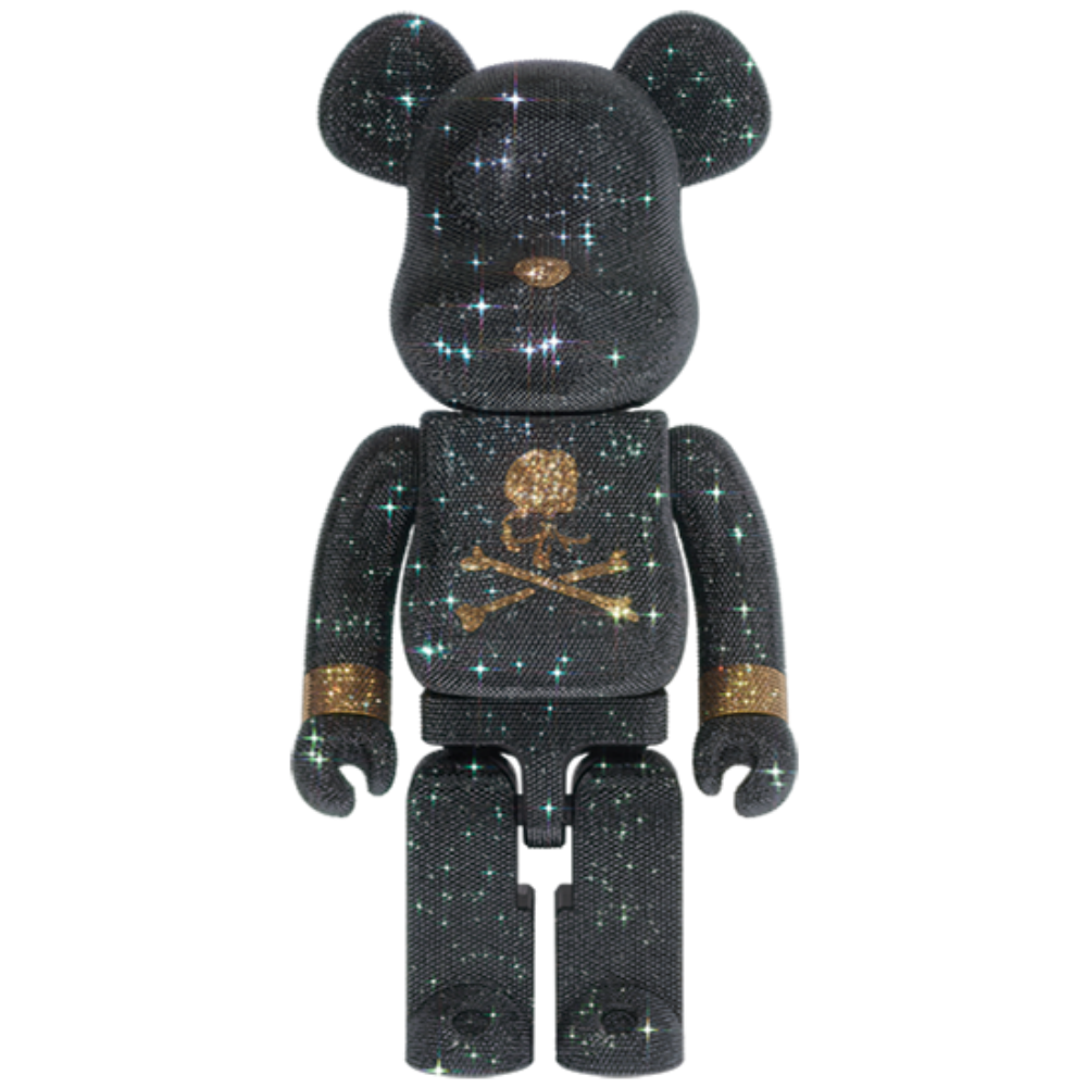 CRYSTAL DECORATE mastermind JAPAN BLACK & GOLD Ver. 1000％ BE@RBRICK
