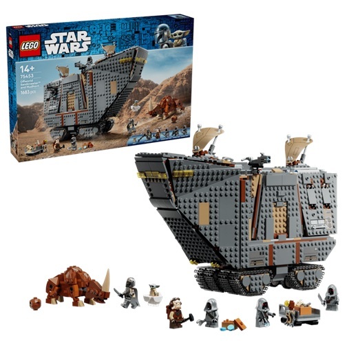 預購【LEGO 樂高】星際大戰 Offworld 沙履車和 Mudhorn 75453 strc