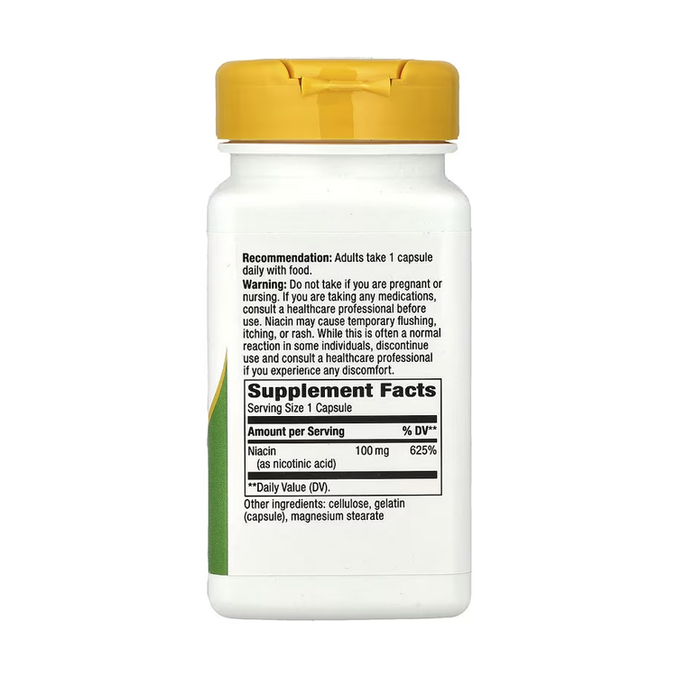 Nature's Way  Niacin, 100 mg, 100 Capsules