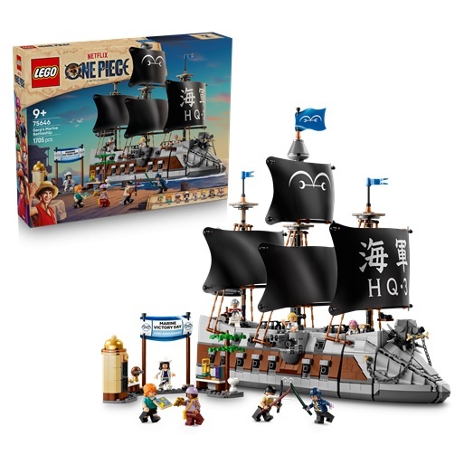 預購【LEGO 樂高】航海王 卡普的海軍戰艦 75646 strc