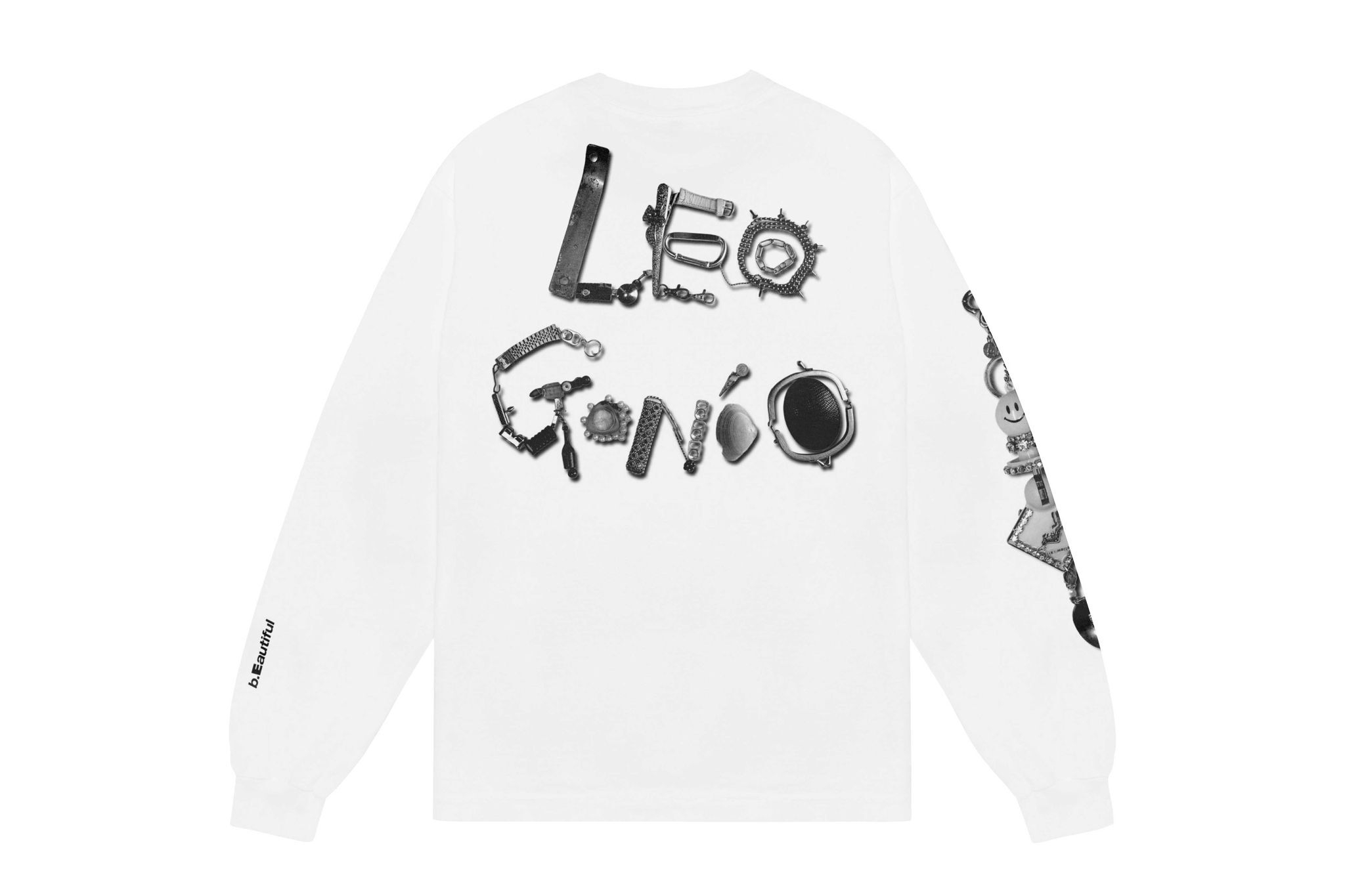 b.Eautiful "b.Eautiful x LEO GON'DO Chains LS Shirt" (White)