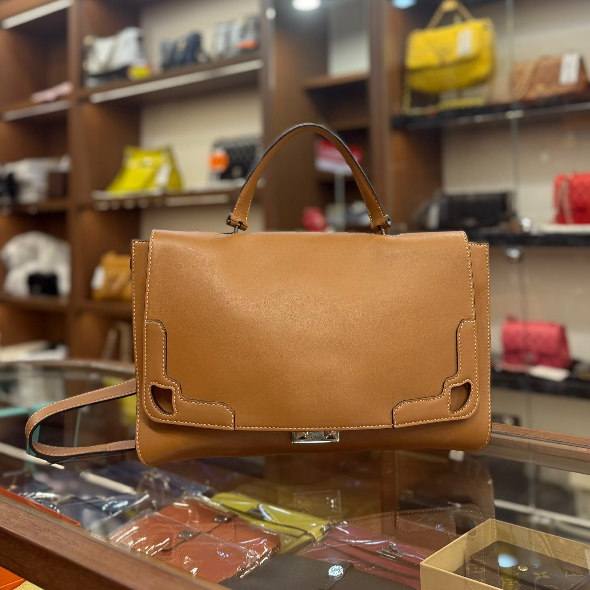 90%NEW USED CARTIER 手提/斜背包 棕色 MARCELLO DE CARTIER #卡地亞