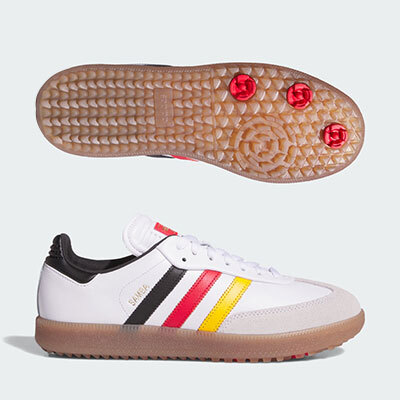 adidas SAMBA GOLF 男/女鞋(無釘) #KJ8224 ,白/黑