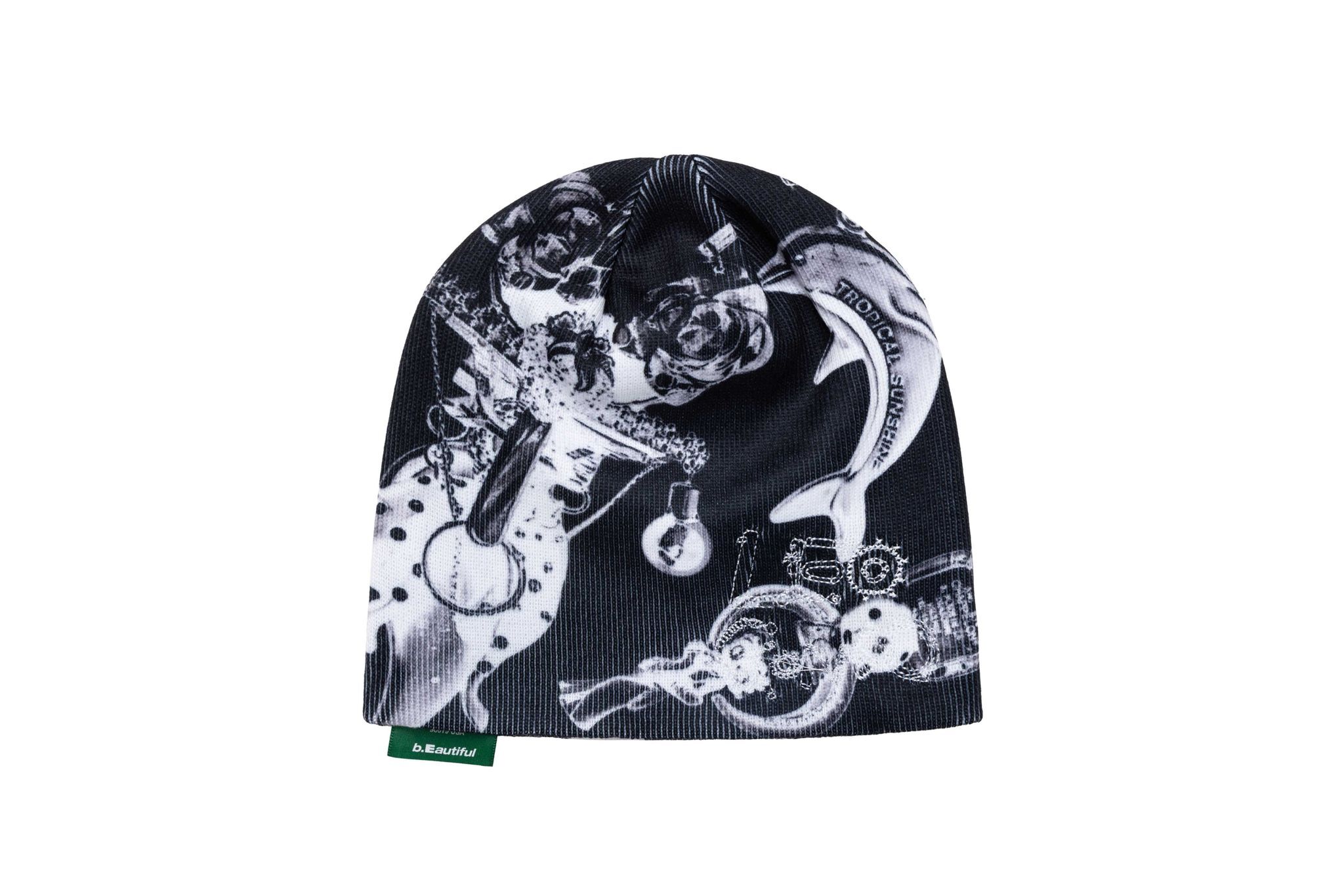 b.Eautiful "b.Eautiful x LEO GON'DO Layer Beanie" (Black)