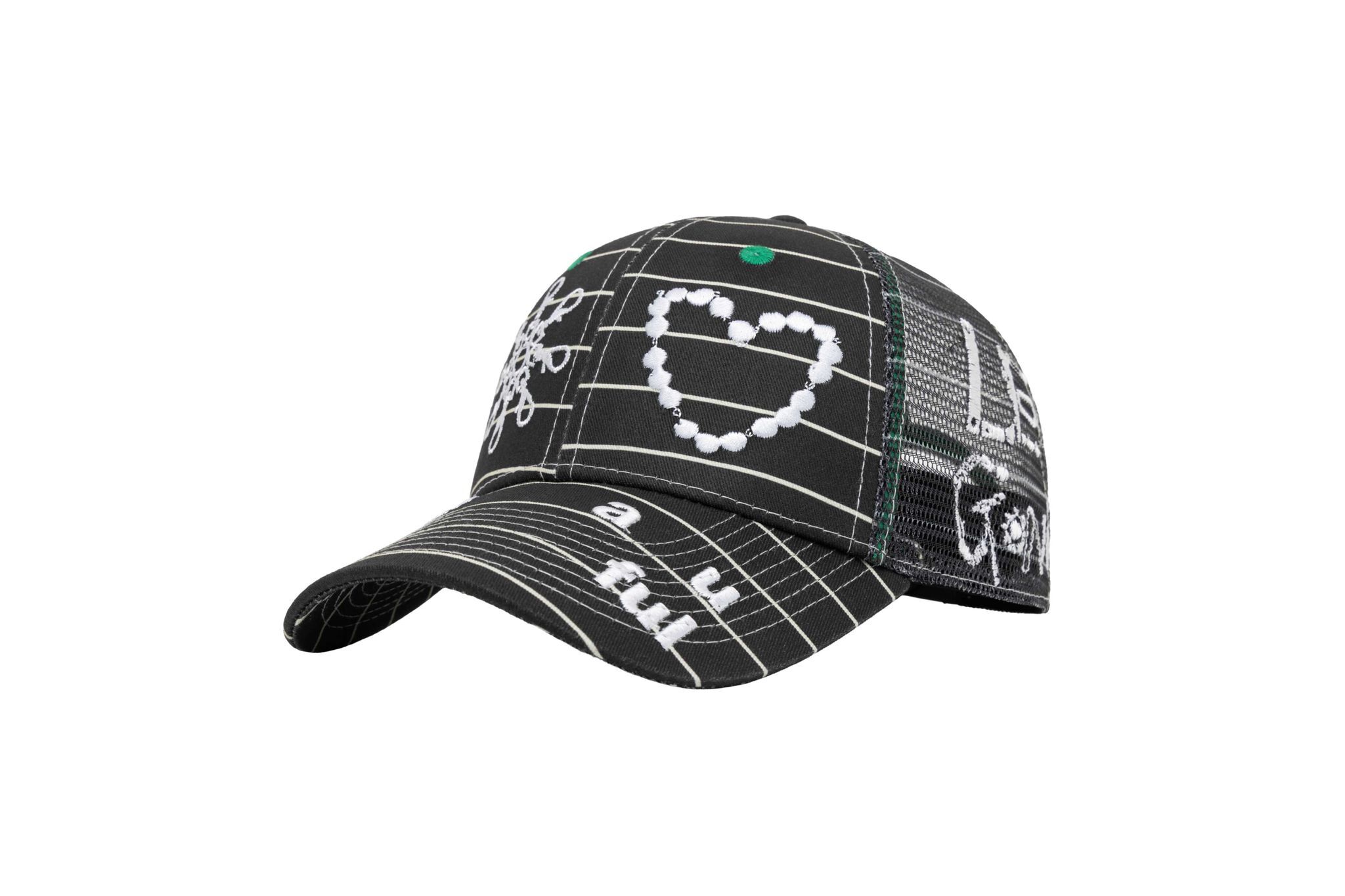 b.Eautiful "b.Eautiful x LEO GON'DO Biyu Hat" (Black Stripe / White)