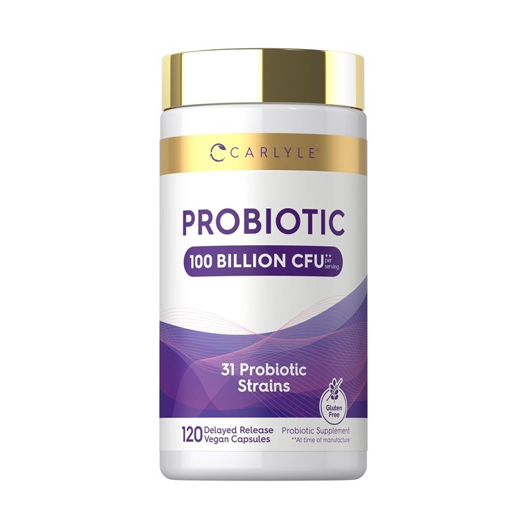 美國Carlyle Probiotic 益生菌1000億31菌株+益生元200毫克,120粒膠囊
