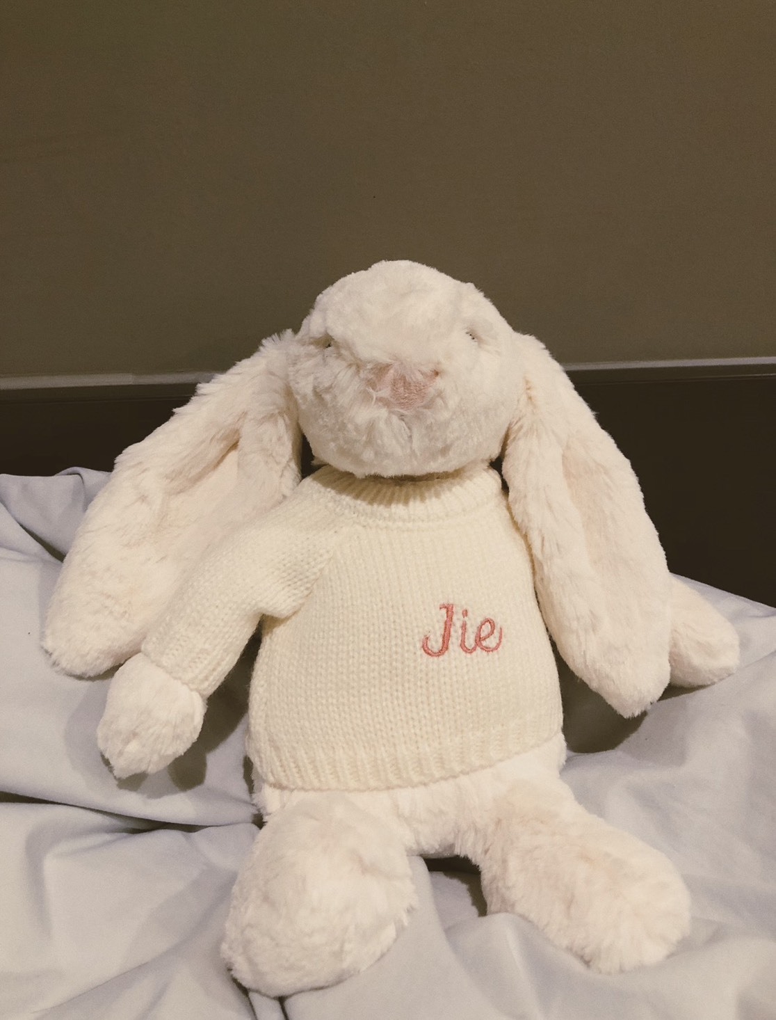 <獨一無二ONLY兔U❤️>Jellycat 客製化刺繡 毛衣 毛衣小兔