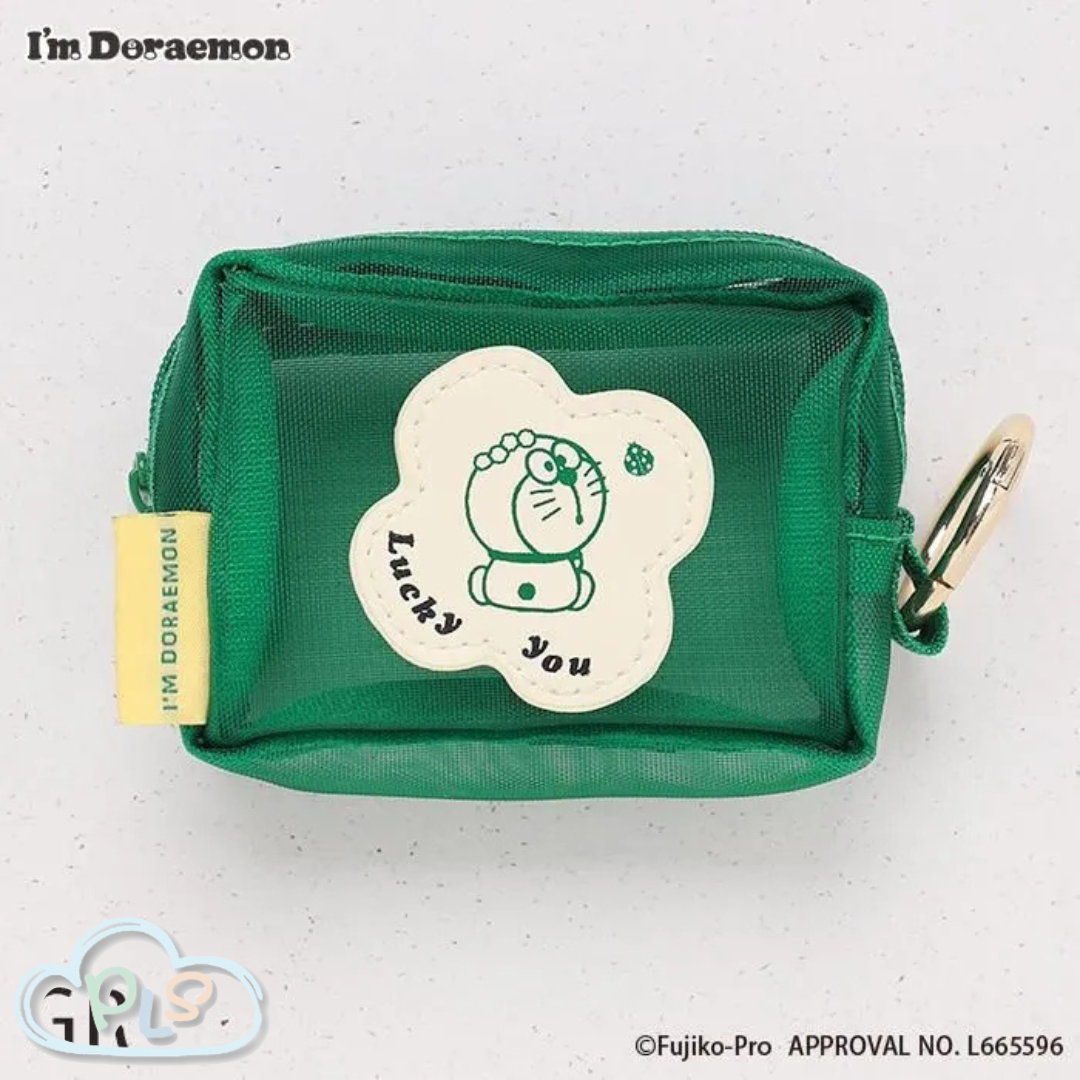 Mini Mesh Storage Bag Doraemon Flowering Green  #72107-GR