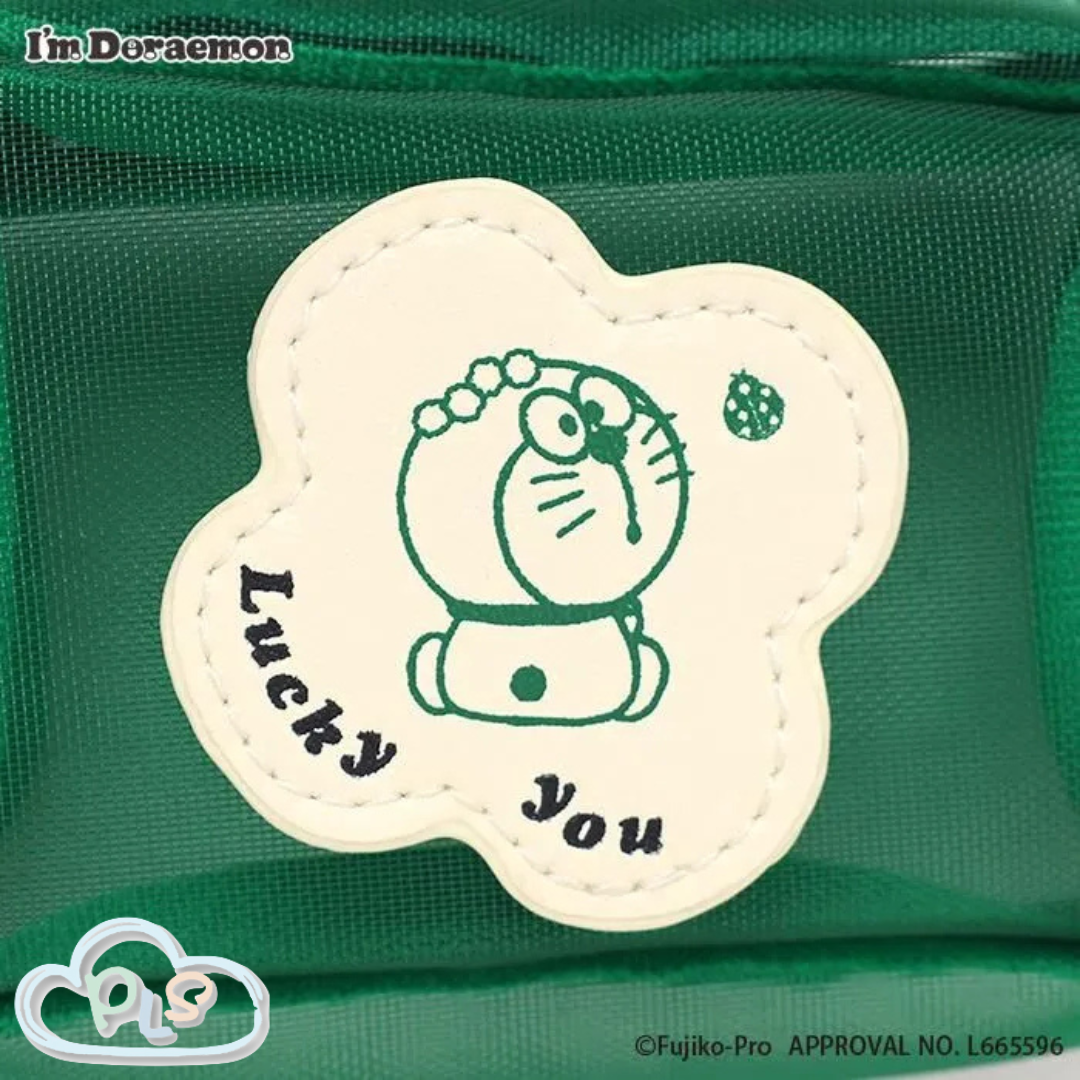 Mini Mesh Storage Bag Doraemon Flowering Green  #72107-GR