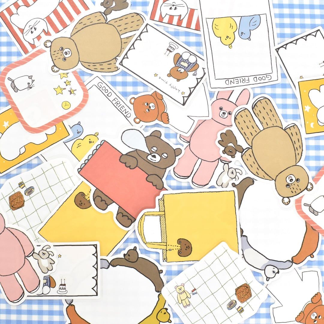 日本PAPIER PLATZ．Nico Recipe 便利貼貼紙包 共2款