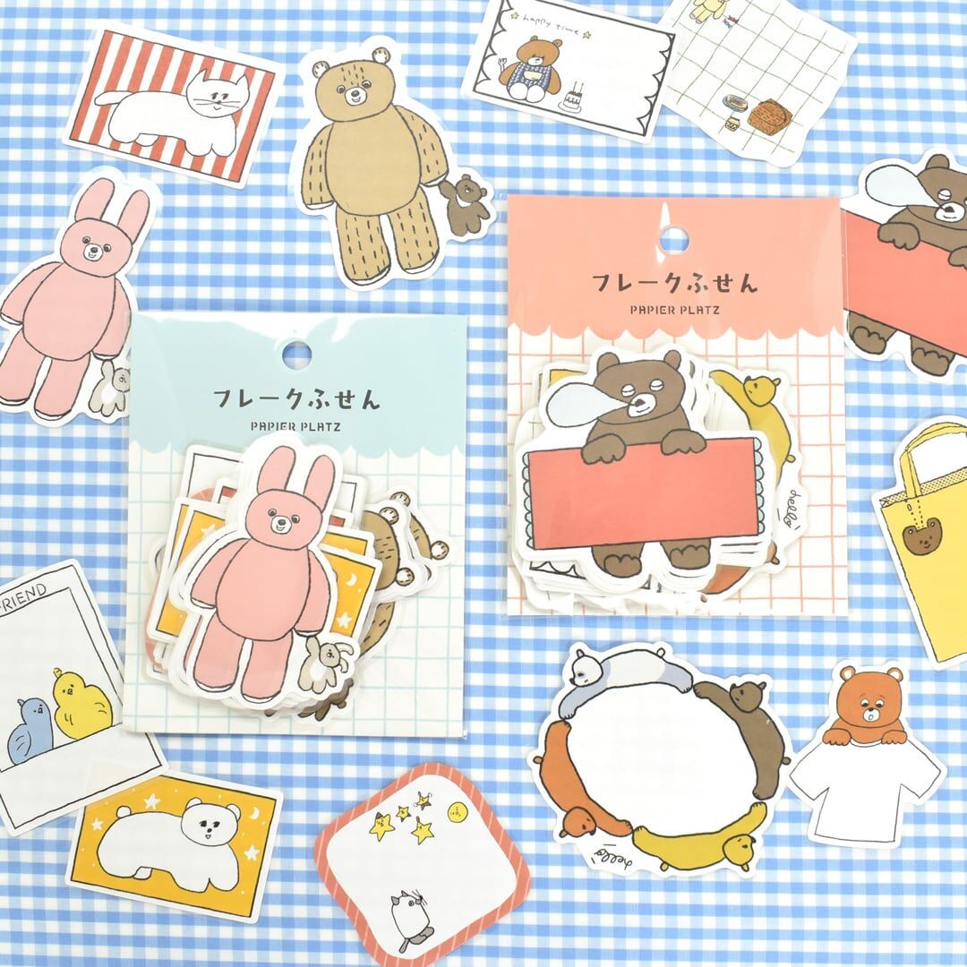 日本PAPIER PLATZ．Nico Recipe 便利貼貼紙包 共2款