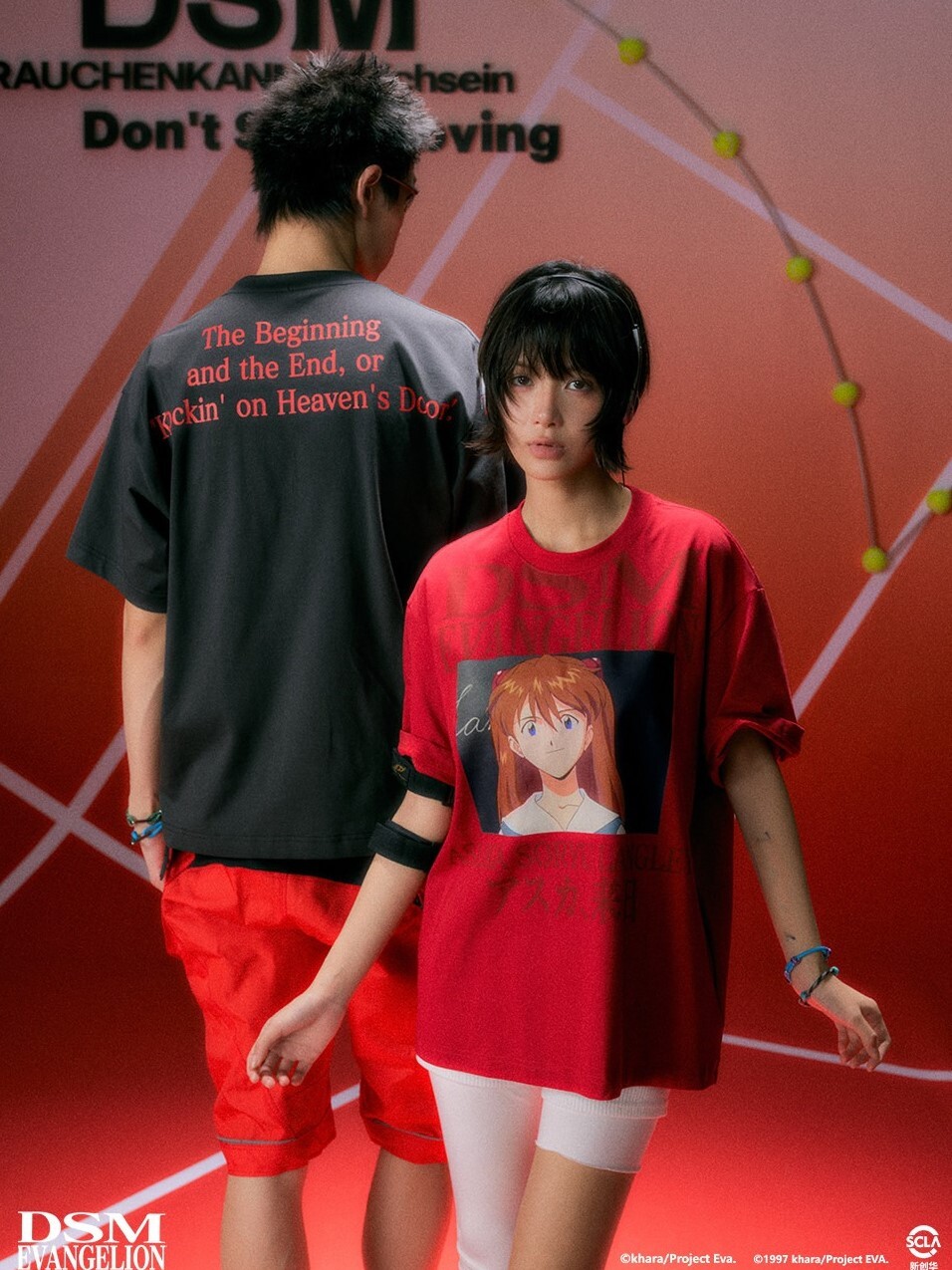 I DON‘T SMOKE X EVA 角色經典場景印花 涼感速乾 短袖T