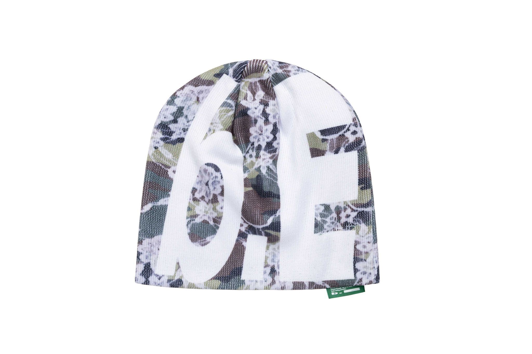 b.Eautiful "Lace Camo Beanie" (Green / White)